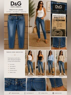 Dolce & Gabbana Women's Skinny Jeans in Blue Denim
